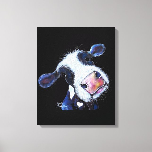 NoSeY CoW ' BeRTHa BeeTRooT ' BY SHiRLeY MacARTHuR Canvastryck (Framsida)