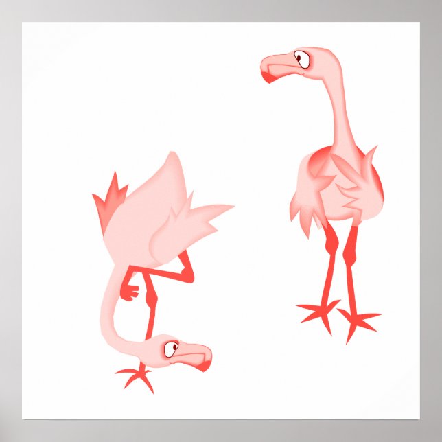 Nosey flamingo poster (Framsidan)