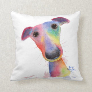Nosey Hund "Hank" Whifragment / Greyhound Cushion Kudde