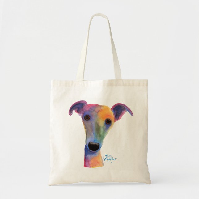 Nosey Hund Pansy av Shirley MacArthur Tygkasse (Framsidan)