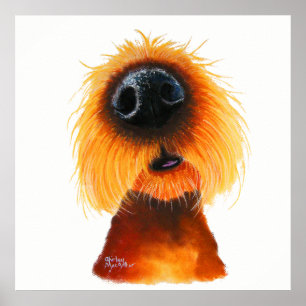 Nosey Hund ' SMELLS LiKe SuNSHiNe' av Shirley Mac Poster