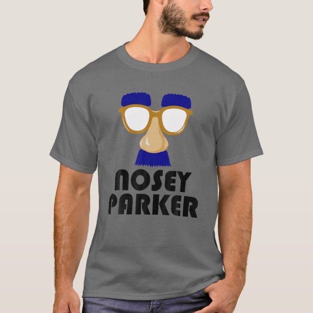 Nosey Parker Funny Big Nose Bad Pappa Joke Far D T Shirt (Framsida)