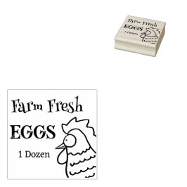 Nosey Tupp Farm Fresh Eggs Stämpel