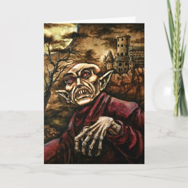 Nosferatu Halloween-kort Kort (Framsida)
