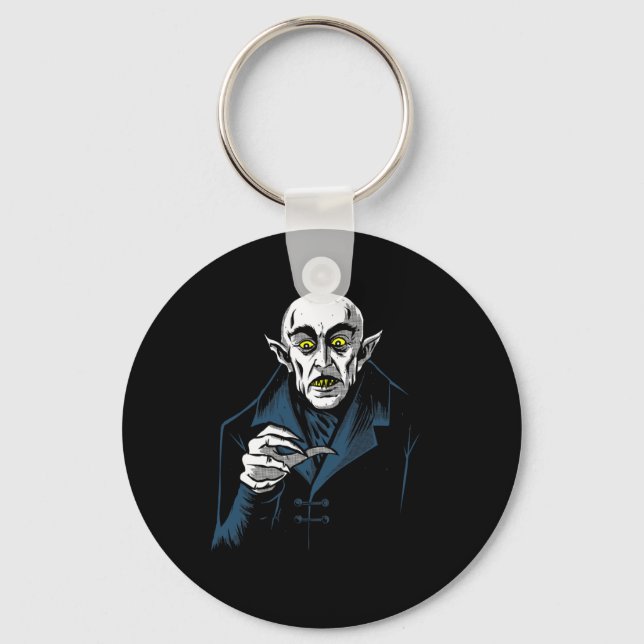 Nosferatu Halloween Vampire Horror Dracula Nyckelring (Framsida)