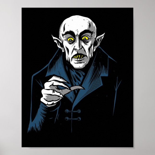 Nosferatu Halloween Vampire Horror Dracula Poster (Framsidan)