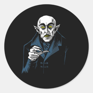 Nosferatu Halloween Vampire Horror Dracula Runt Klistermärke