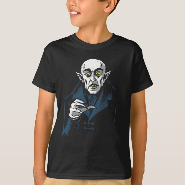 Nosferatu Halloween Vampire Horror Dracula T Shirt (Framsida)