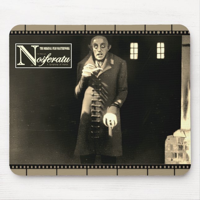 Nosferatu Horror Film Mousepad Musmatta (Framsidan)