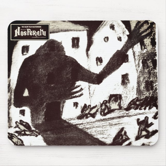 NOSFERATU: Horror Film Poster Art Mousepad Musmatta (Framsidan)