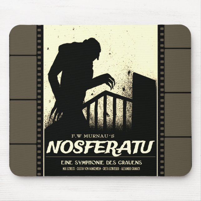 ’NOSFERATU’ Poster Mousepad Musmatta (Framsidan)