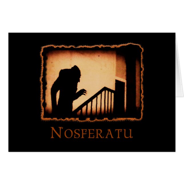 Nosferatu Scary Vampire Products Hälsningskort (Framsidan Horizontal)