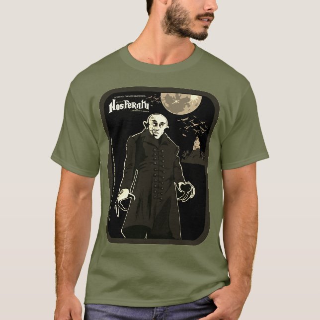 Nosferatu Skräck T-Shirt  (Framsida)