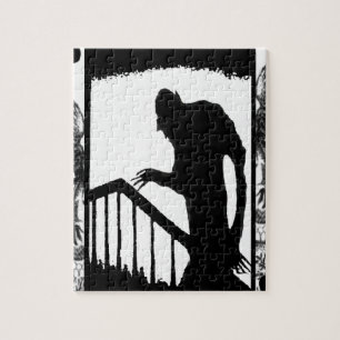 Nosferatu-skugga på trappor pussel