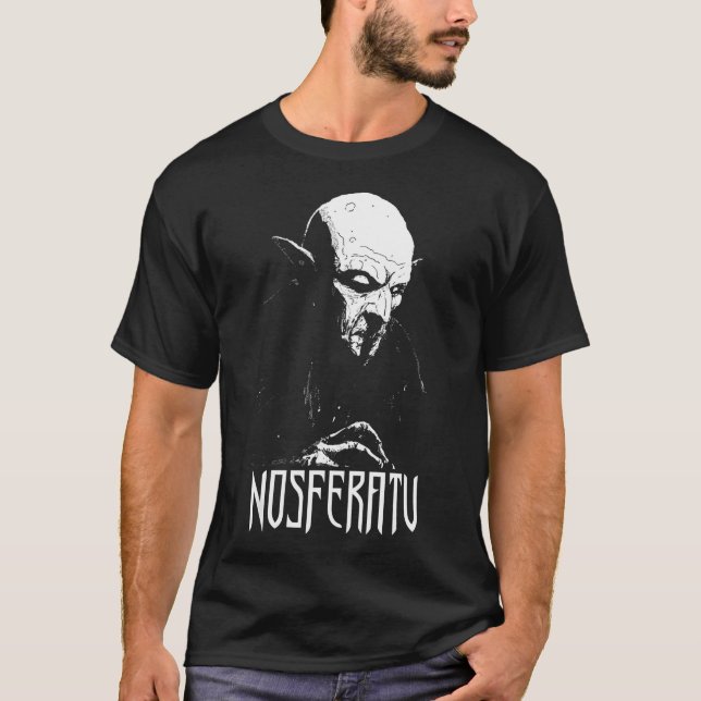 Nosferatu Vampire Classic Dracula Horror Flick T Shirt (Framsida)