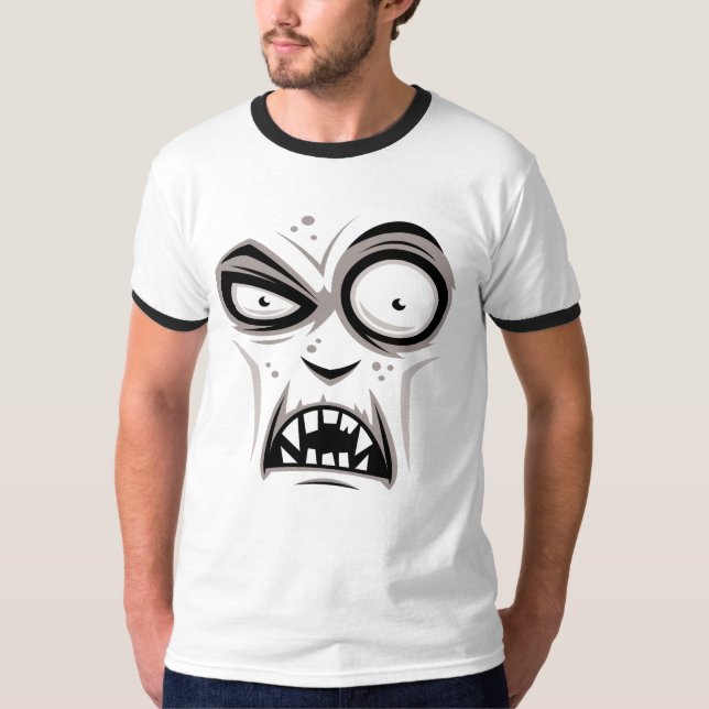 Nosferatu vampyr ansikte t shirt (Framsida)