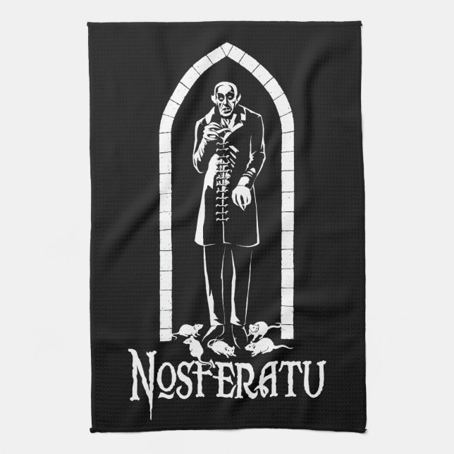 Nosferatu vampyr kökshandduk (Vertikal)