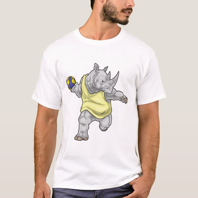 Noshandbollsspelare Handboll Sport T Shirt (Framsida)