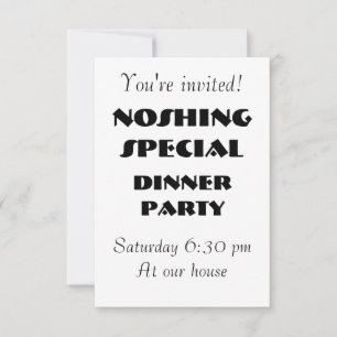 NOSHING SPECIELLA PARTY INBJUDAN - ANPASSADET