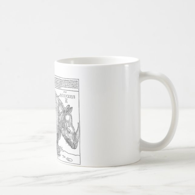 Noshörning av Albrecht Durer Kaffemugg (Höger)