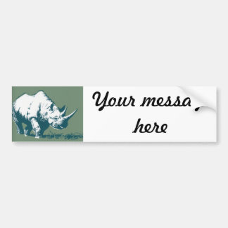 Noshörning Bildekal