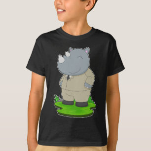 Noshörning Groom Suit Bröllop T Shirt