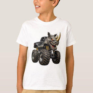 Noshörning Monster Truck Odjur T Shirt