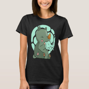 Noshörning noshörning afrika sjuk t shirt