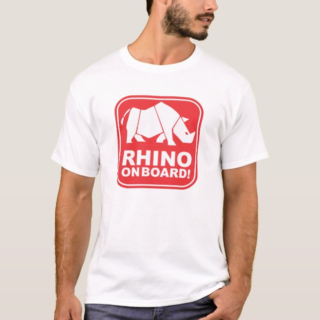 NOSHÖRNING OMBORD! T SHIRT (Framsida)