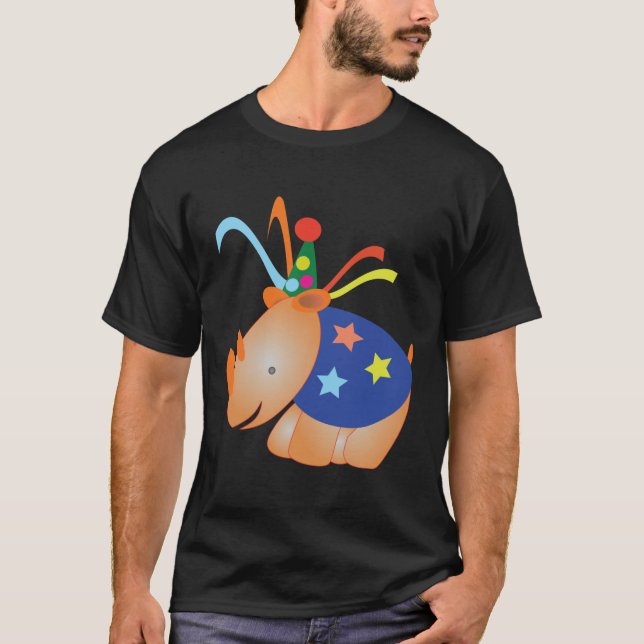 noshörning: Partyparty T Shirt (Framsida)