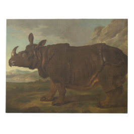 Noshörning (Rhino) (Vild Djur) (av J.B. Oudry) Anteckningsblock