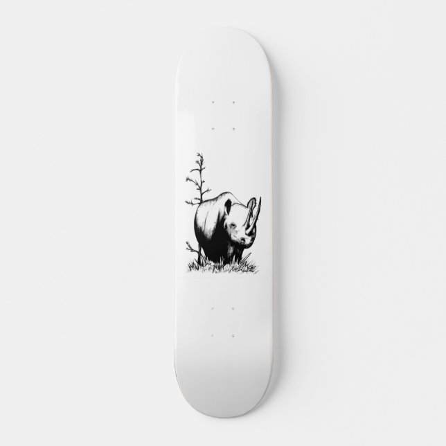 noshörning skateboard bräda 20 cm (Framsida)