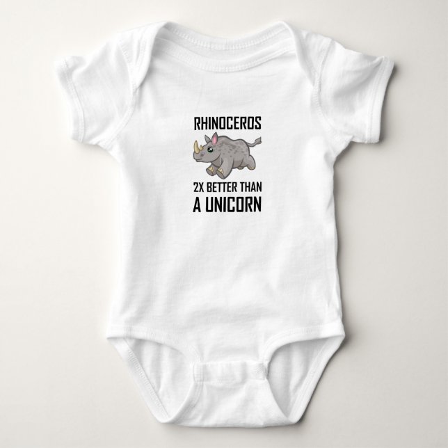 Noshörning som är bättre än Unicorn Tröja (Framsida)