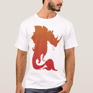 Noshörning-Stego-Fisk utslagsplats (avfyra), T Shirt