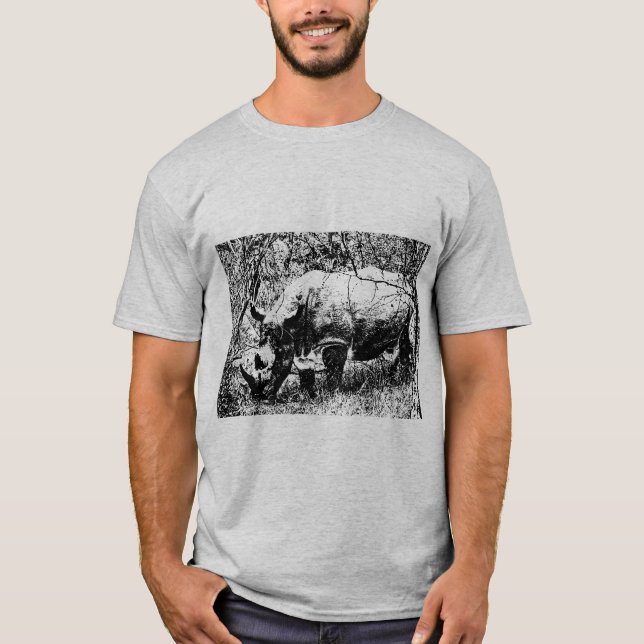 noshörning tee shirt (Framsida)