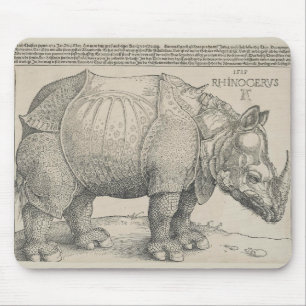 Noshörning träsnitt av Albrecht Durer Musmatta