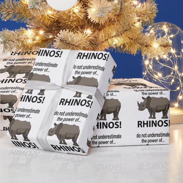 Noshörningar Djur Roliga Noshörningar Presentpapper (Helgdagar)