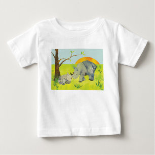 Noshörningmamma & baby tee