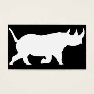 NoshörningSilhouette, höger fasadbeklädnad, sva Visitkort