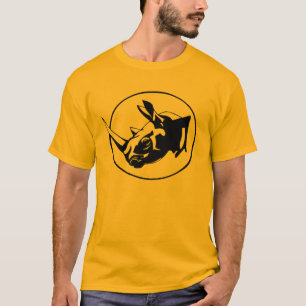 Noshörningsilhouettedesign Tee Shirt