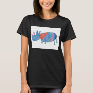 Noshörningtryck Tee
