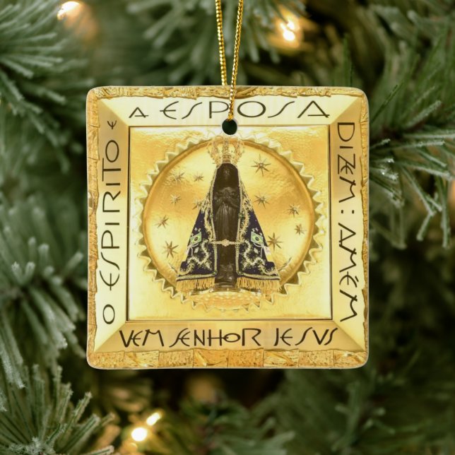 Nossa Senhora da Conceição Aparecida Julgransprydnad Keramik (Träd)