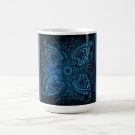 Nostalgi Blå Paisley-mönster Kaffemugg
