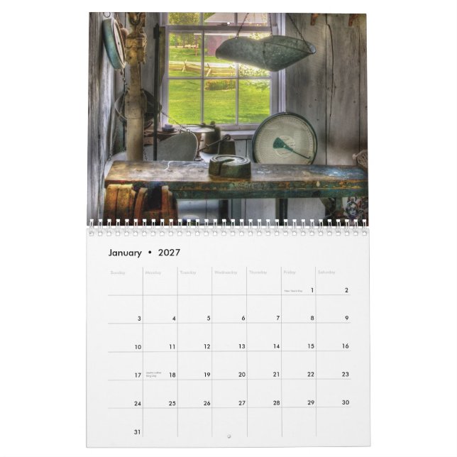 Nostalgi jag - Antikviteter Kalender (Jan 2027)