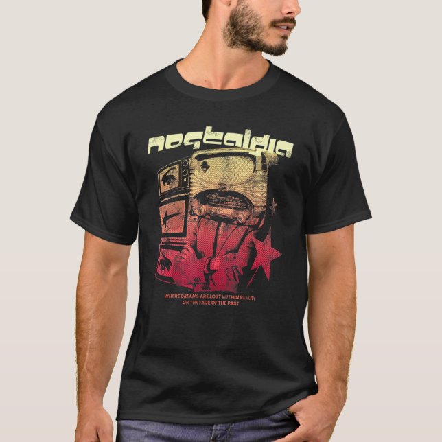 Nostalgia by Evantube Retrohead Summer T Shirt (Framsida)