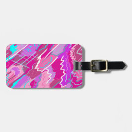 Nostalgia pop Art i Magenta på 90-talet Bagagebricka