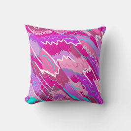 Nostalgia pop Art i Magenta på 90-talet Kudde