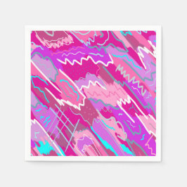 Nostalgia pop Art i Magenta på 90-talet Pappersservett