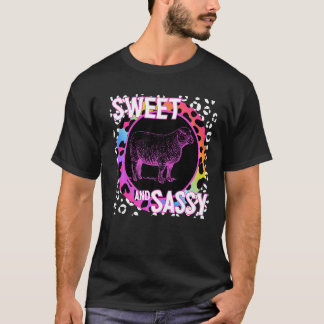 Nostalgia Rainbow Leopard Skriv ut tro T Shirt