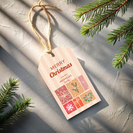 Nostalgia retro-personlig efter jultomten presentetikett